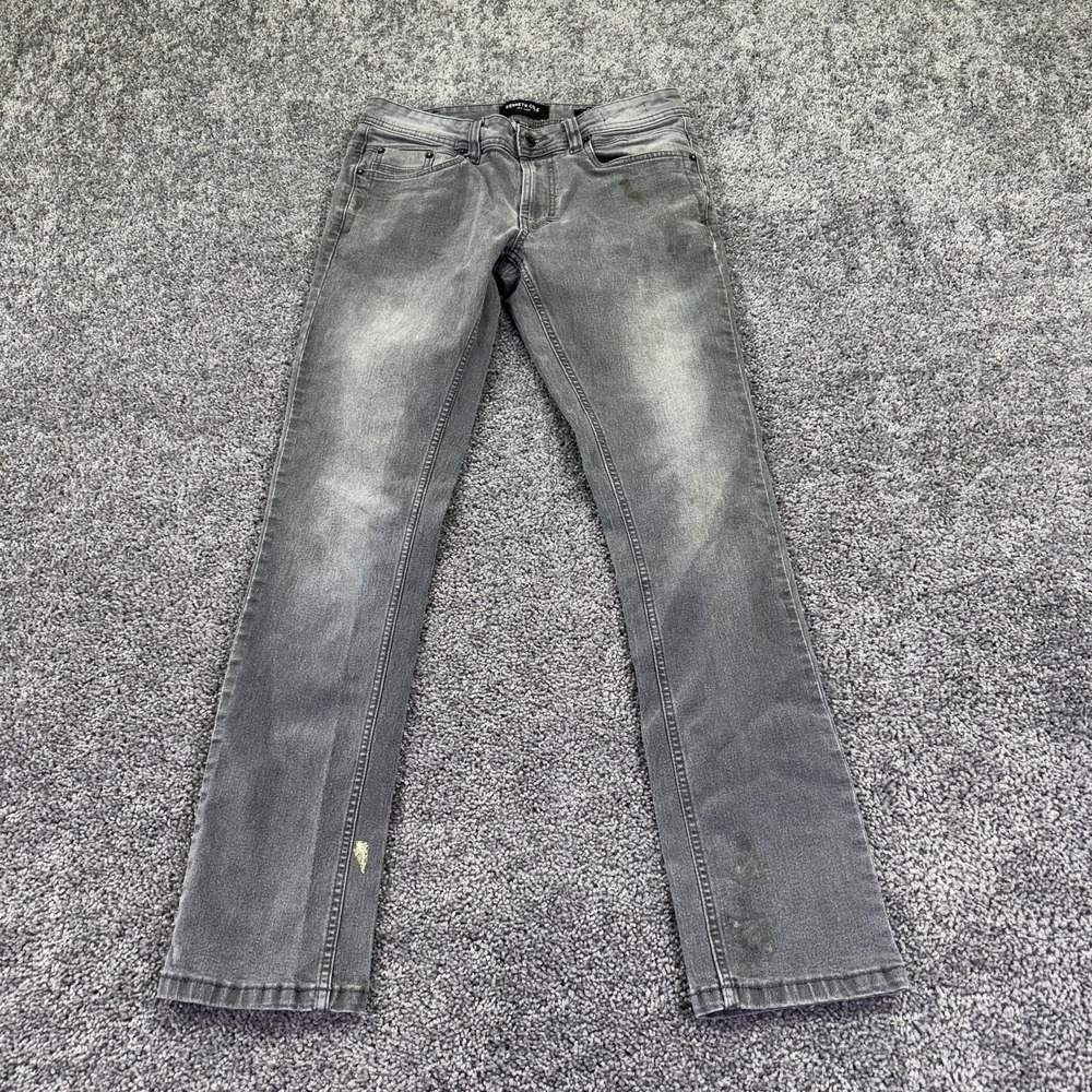Kenneth Cole Jeans Mens 31x32 Gray Slim Denim Charcoal Wash Casual